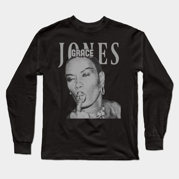 Grace Jones // 80s Long Sleeve T-Shirt by Degiab